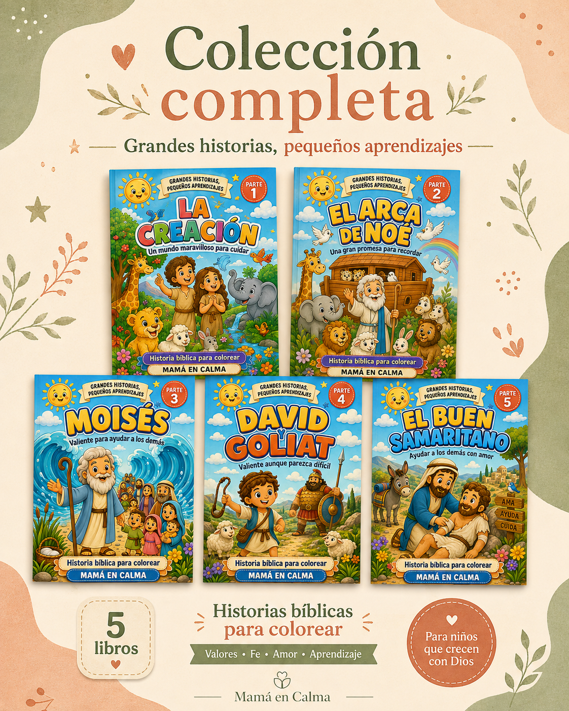 Colección Bíblica para Colorear + Bonus
